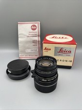 Leica Summicron-M 1:2 50mm 6bit 1913-1983 11819 Boxed Top Zustand RAR *serial