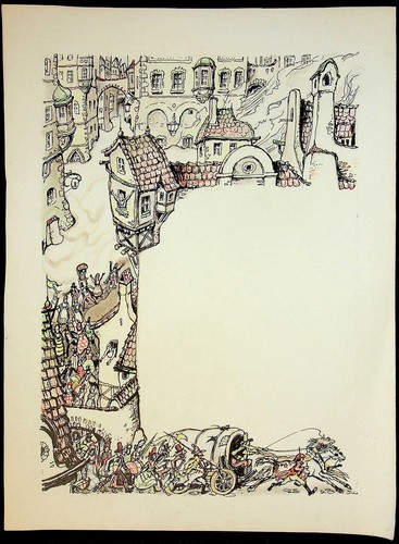 Alte originale federzeichnung - originale,