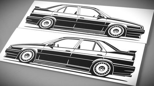 Alfa romeo 155 aufkleber - alfa,