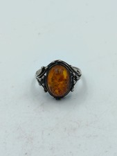 Silberring 925 mit Bernstein