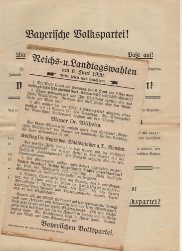 Flugblatt bayerische - flugblatt,