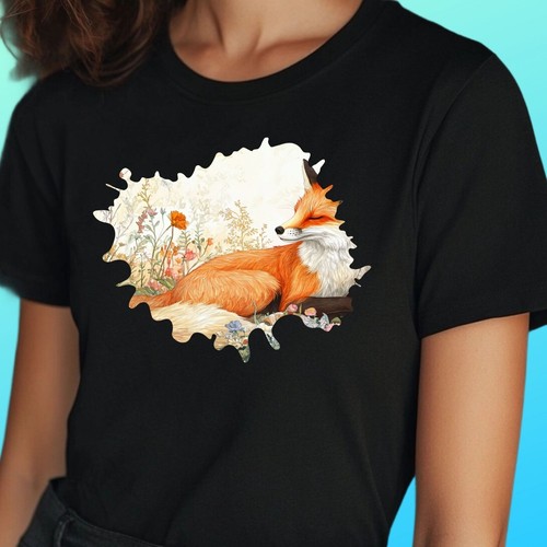 Frauen shirt fuchs motiv - t-shirt,