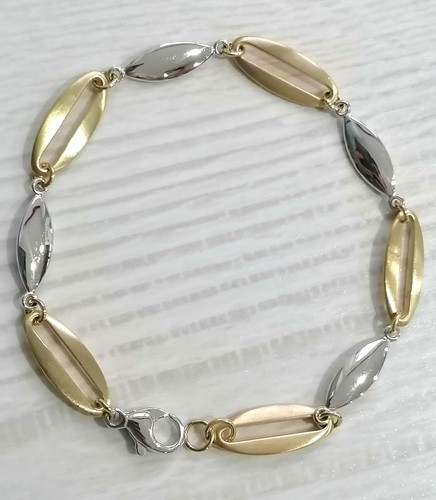 Gold armband bicolor - gold,