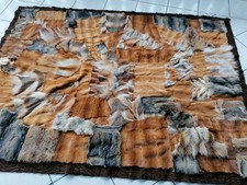 Echte Pelzdecke  Felldecke  " versch. Fuchsarten" Bettauflage  Decke Upcycling
