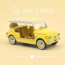 Fiat 500 Jolly 1965 gelb Norev
