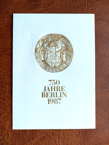 Gedenkblatt ddr 750 jahre - 750,