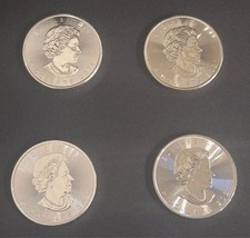 4x Silbermünze 1 oz Maple