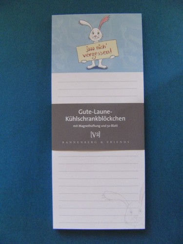 Magnet notizblock hase nich - magnet,