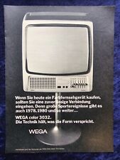 Wega Color 3032 Farbfernseher, originale Werbung aus 1976