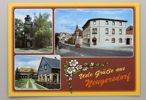 Postkarte viele grüße aus - postkarte,