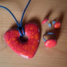 Herz Anhänger, Ohrstecker