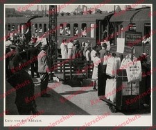 Dt. Reichsbahn Anhalter Bahnhof Verkaufswagen für Mitropa Reisekissen Berlin ´35