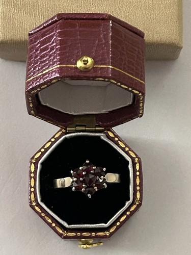 Antiker vintage granat ring - antiker,