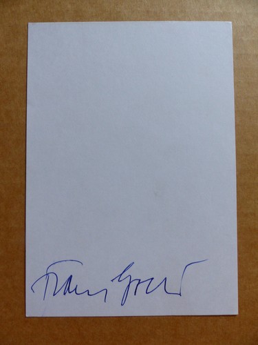 Franz grothe signed autogramm - grothe,
