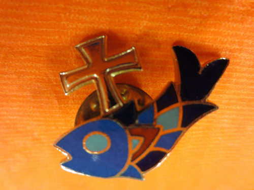 Anstecker religiöser fisch - anstecker,