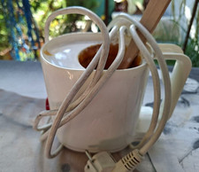 Wachstopf zum Erhitzen + Bienenwachsperlen