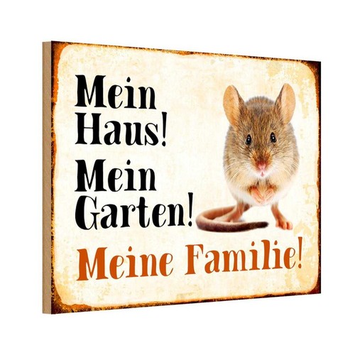 Holzschild 12x18 tiere - cm,