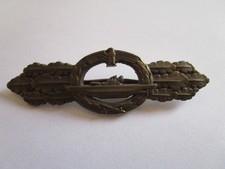 KM-U-Boot-Frontspange in bronze ohne Kennung  selten und original!