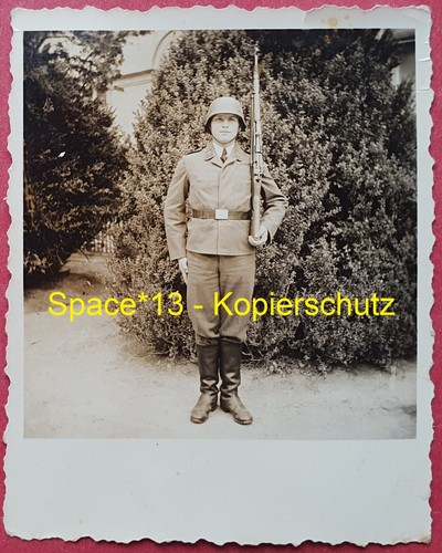 Foto wachsoldat mit - mit, karabiner