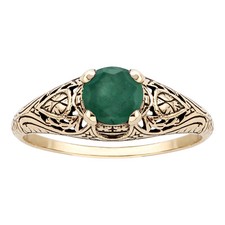 10k Gelbgold Vintage Stil