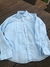 Leinenhemd für Jungen in hellblau Gr. 164 von TOMMY HILFIGER - Zustand wie NEU