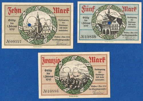 230 notgeld stadt gießen - stadt,