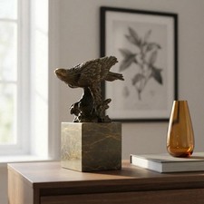 Bronze Adler Figur patiniert