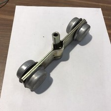 1x Doppel Roll Apparat Garagentor Rollen 50 mm, Stahl Verzinkt  (S-06)