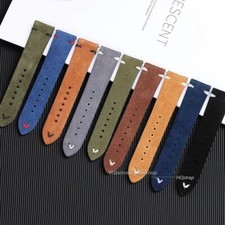 Uhrenarmband Echtleder Wildleder 18mm 20mm 22mm Vintage Armband Uhr Armbanduhr