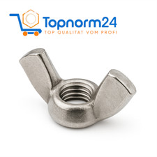 Flügelmuttern Edelstahl  A2 DIN 315 M3 M4 M5 M6 M8 M10 M12 Muttern rostfrei V2A