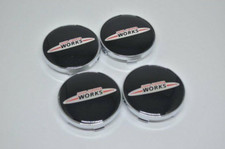 4x 60mm John Cooper Works Emblem Nabenkappen Nabendeckel Radkappen Für Mini JCW