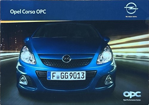 Opel corsa opc prospekt - opc,
