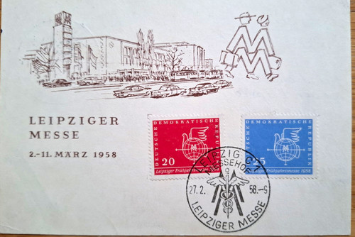 Ddr leipziger messe 1958 - messe,