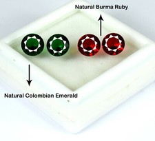 Natürliche Rubin & Smaragd