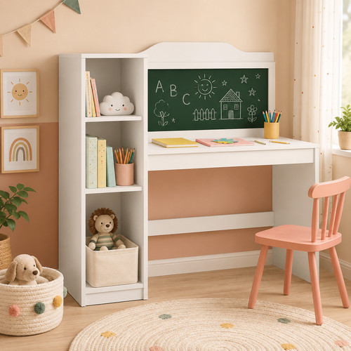 Schreibtisch mit kreidetafel - mit,
