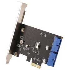 PCI Express USB 3.0 19 Pin Erweiterungskarte PCIE 1X auf 2 Ports USB 3 19 P7766