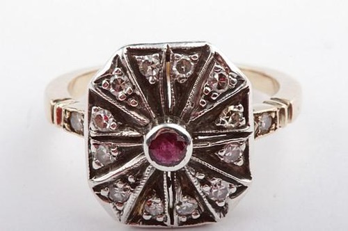 Ring 585 14k gelb gold - gelb,