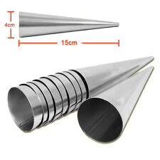 XXL 20 Edelstahl Schillerlocken 15x4cm Sahnerollen Trubotschki Schaumrollen Horn