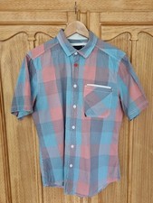 Herren Kurzarmhemd, L, Bench, Kariert