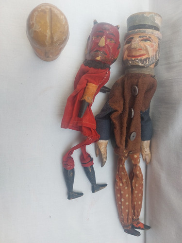 Konvolut antike handpuppen - konvolut,