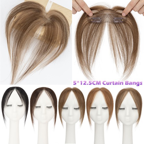 Damen echthaar pony luft bangs - pony,