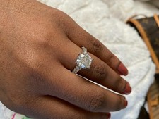 Massiver 14 K Weißgold 2,75