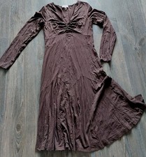 NEU*raffiniertes Kleid?HEINE?Gr. 36*Gr.S?dunkelbraun?Langarm?edel & chic