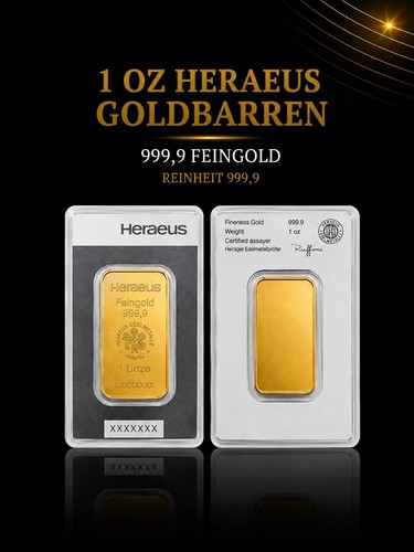 Goldbarren unze 999 9 - goldbarren, 999.9