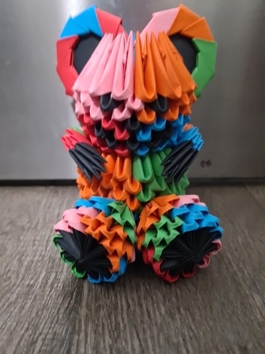 Origami bär - 3d,