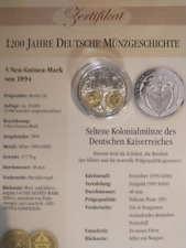 Silbermünze - Kolonialmünze des Dt. Reiches - 1200 Jahre Deutsche Münzgeschichte