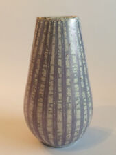 (E3) Thoms Keramik Brunsbüttel Vase 092 grau Streifen 20 cm Keramik 50er 