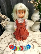 ZAPF CREATION SPRECHPUPPE CESSILE XXL 60 CM VINTAGE 1981 MIT SCHALLPLATTEN