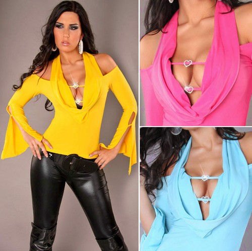 Sexy partytop bluse glitzer - partytop,