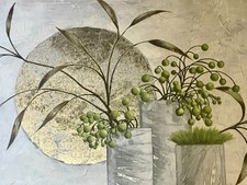 Claudia Ancillotti  "SILVER MOON"  Leinwanddruck 81cm x 31 cm Wanddeko.gebraucht